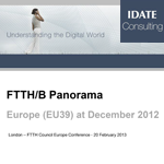 FTTH/B European Panorama (EU39) – December 2012